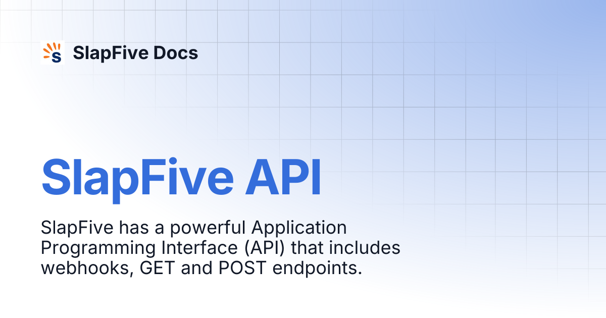 SlapFive API | SlapFive Docs