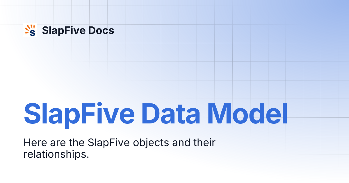 SlapFive Data Model | SlapFive Docs